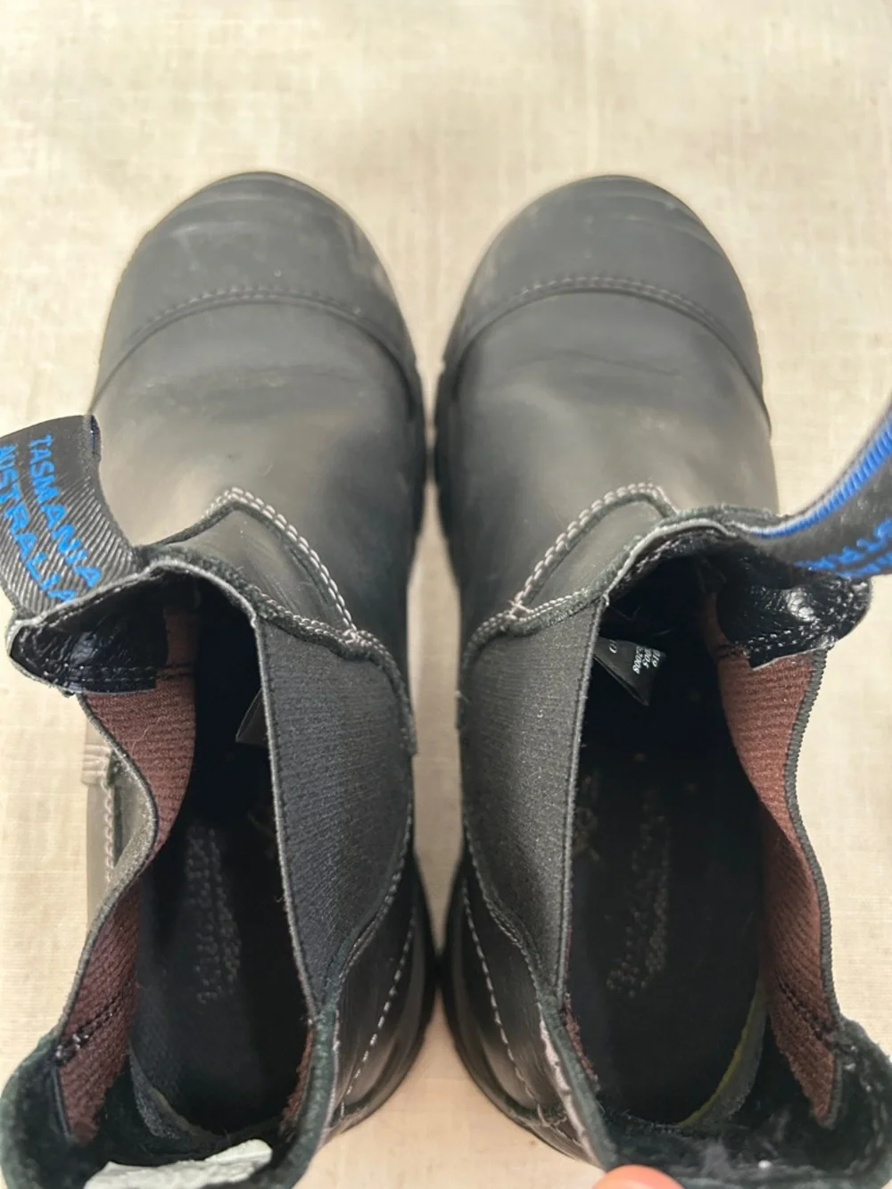 Blundstone #990 Unisex Steel Toe Work Boots Black Chelsea Slip-On - Picture 13 of 15